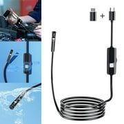 1920P HD Endoscopic Camera with 8 Adjustable LEDs 8mm IP67 Waterproof Tool 500CM